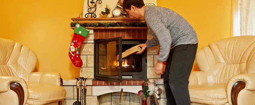 Rusted Metal Fireplace Restoration in Guelph, Ontario