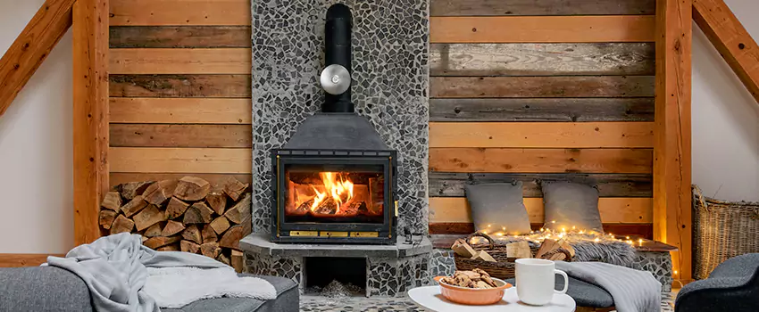 Thelin Hearth Products Direct Vent Gas Stove Fireplace Inspection in Guelph, Ontario